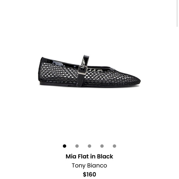Tony Bianco Mia Black Mesh Flats Size 8 - Picture 7 of 7
